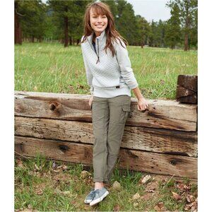 L.L. Bean NWT New Canvas Cargo Pants In Dusty Olive Sz 20P